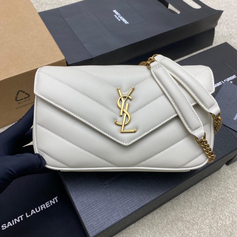 YSL LOULOU small in MATELASSÉ lambskin - Image 2