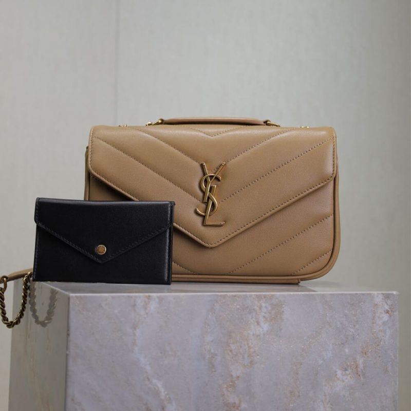 YSL LOULOU small in MATELASSÉ lambskin - Image 2