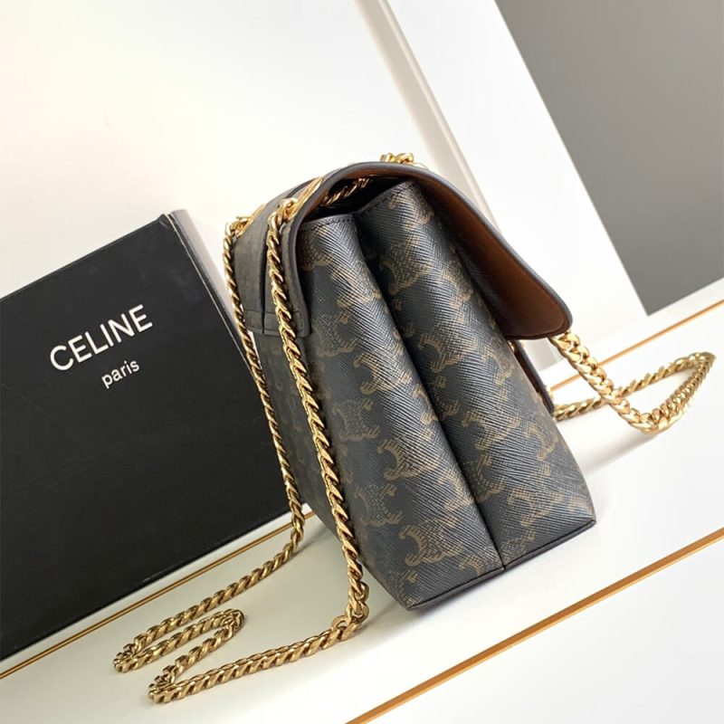 Medium CELINE VICTOIRE BAG WITH LOGO PRINT - Image 3