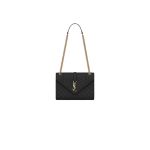 YSL ENVELOPE MEDIUM IN QUILTED GRAIN DE POUDRE EMBOSSED LEATHER