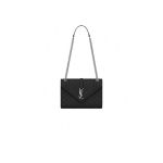 YSL ENVELOPE MEDIUM IN QUILTED GRAIN DE POUDRE EMBOSSED LEATHER