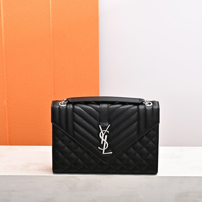 YSL ENVELOPE MEDIUM IN QUILTED GRAIN DE POUDRE EMBOSSED LEATHER - Image 2