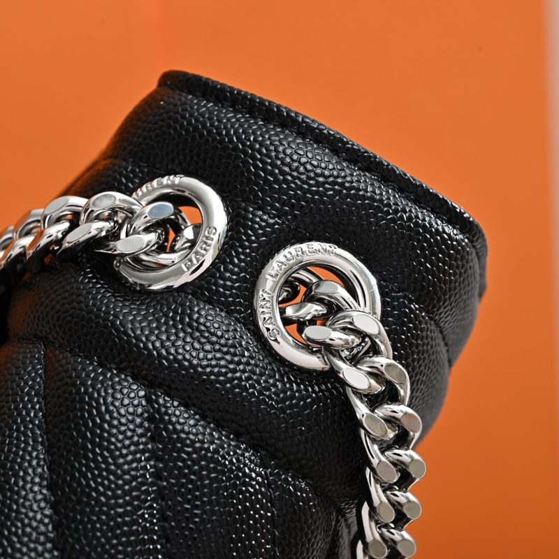 YSL ENVELOPE MEDIUM IN QUILTED GRAIN DE POUDRE EMBOSSED LEATHER - Image 7