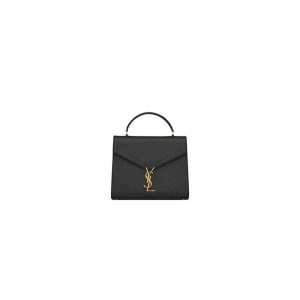 YSL CASSANDRA Medium Grainy Embossed Leather Top Handle Bag