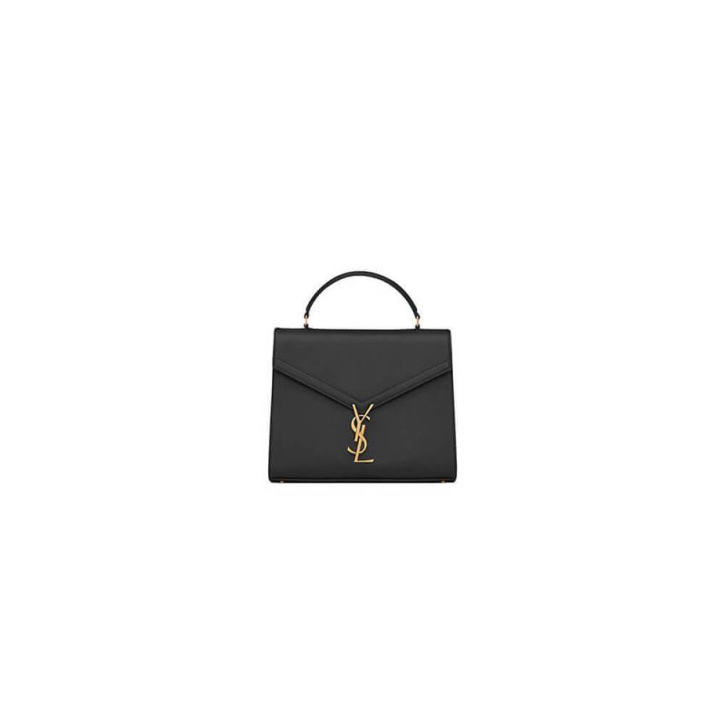 YSL CASSANDRA Medium Grainy Embossed Leather Top Handle Bag