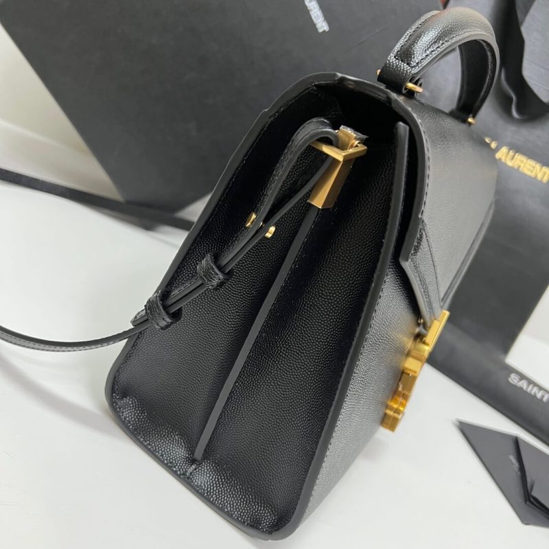 YSL CASSANDRA Medium Grainy Embossed Leather Top Handle Bag - Image 3
