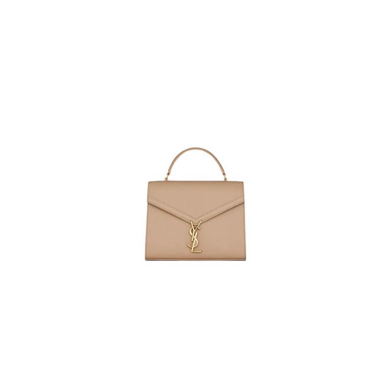 YSL CASSANDRA Medium Grainy Embossed Leather Top Handle Bag