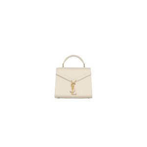 YSL CASSANDRA Medium Grainy Embossed Leather Top Handle Bag
