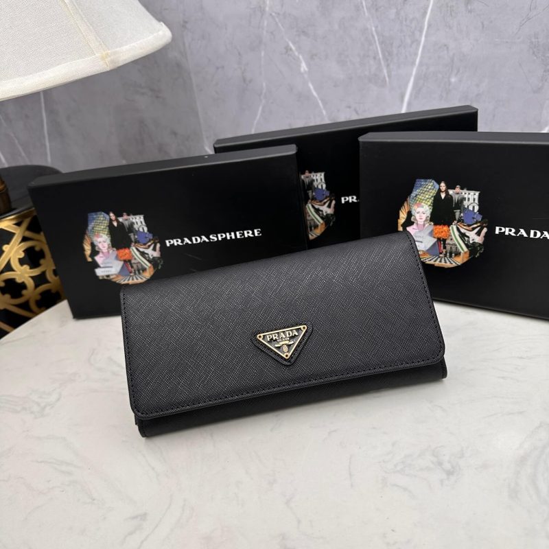 Prada Large Saffiano Leather Wallet - Image 2