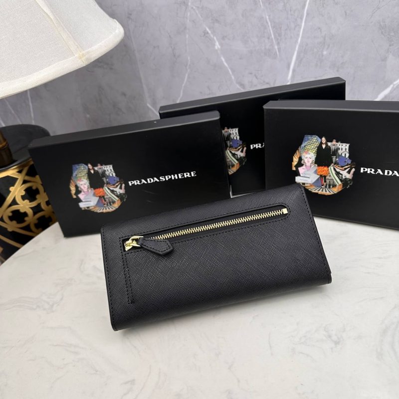 Prada Large Saffiano Leather Wallet - Image 4