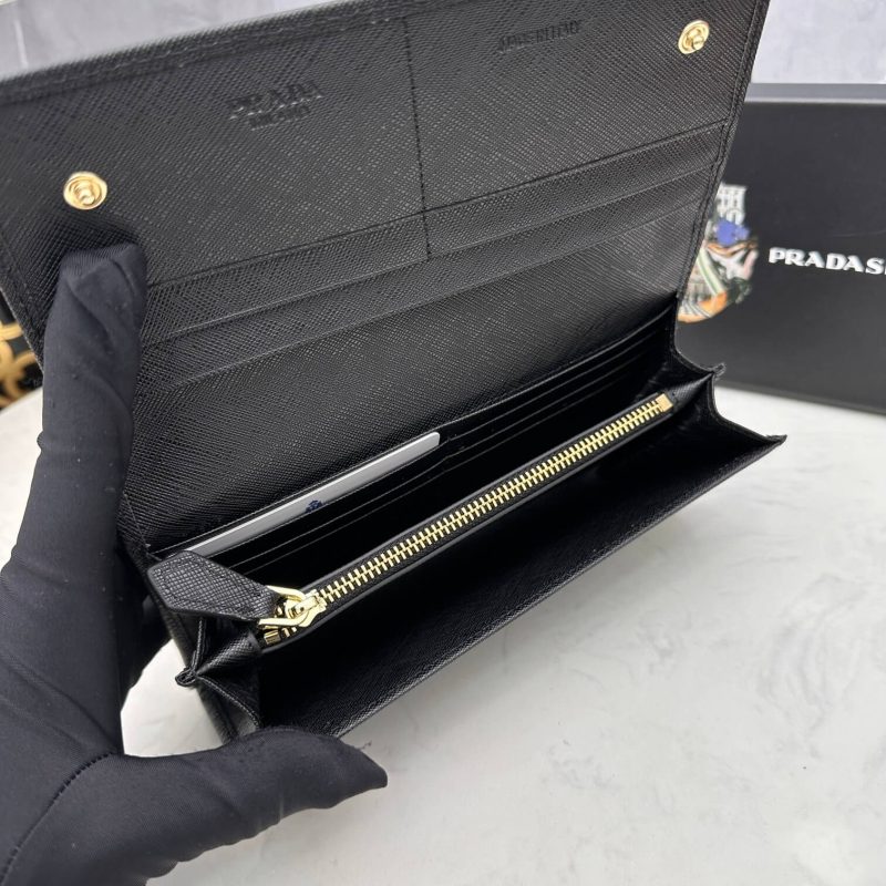 Prada Large Saffiano Leather Wallet - Image 8