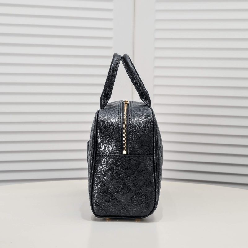 CHANEL Large Vintage Boston Bag - Image 3