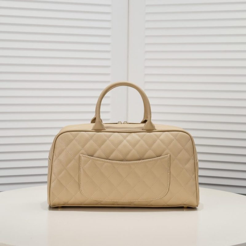 CHANEL Large Vintage Boston Bag - Image 4
