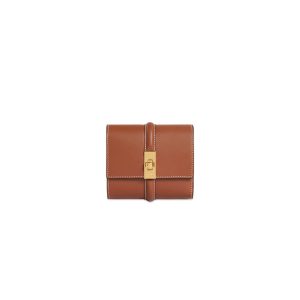 CELINE 16 Small Wallet in Shiny Calf Leather