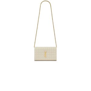YSL LAMBSKIN CASSANDRE CHAIN WALLET