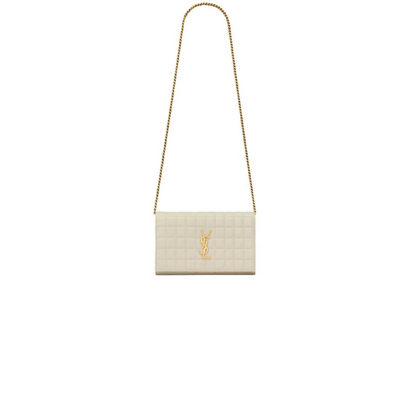 YSL LAMBSKIN CASSANDRE CHAIN WALLET