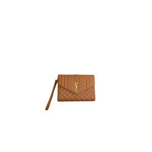 YSL CASSANDRE matelassé leather flap clutch