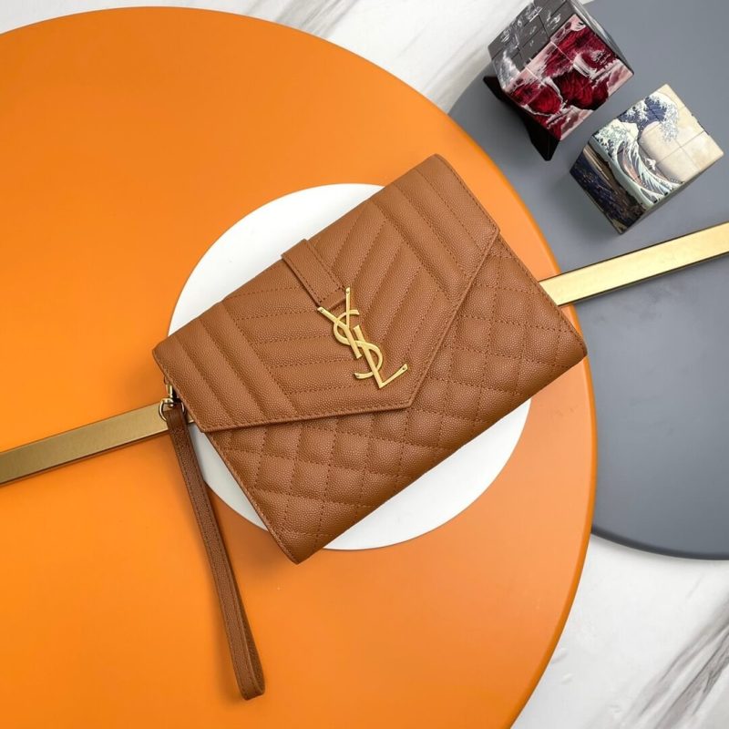 YSL CASSANDRE matelassé leather flap clutch - Image 2