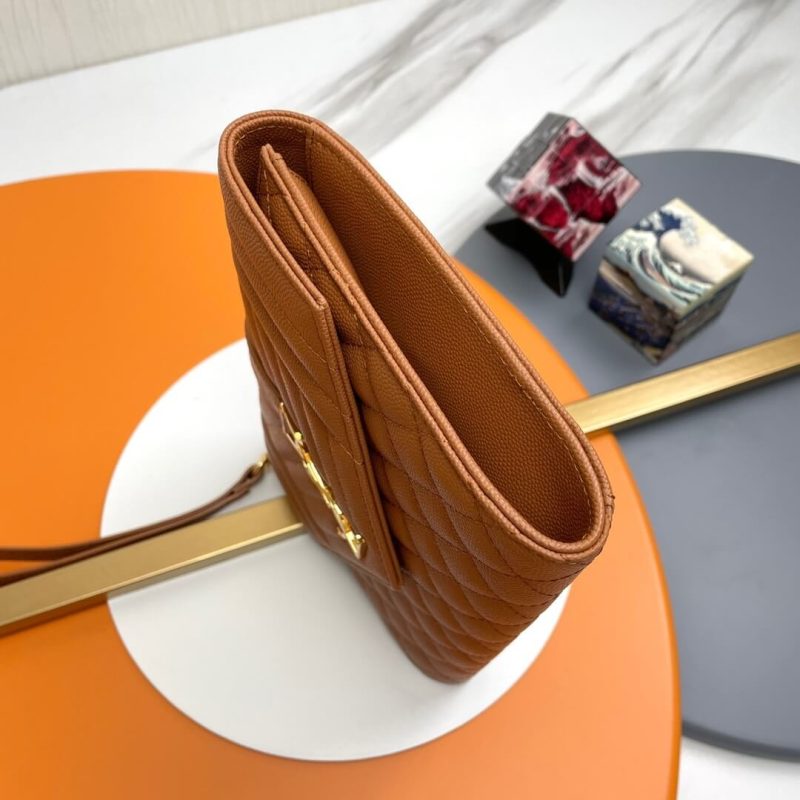 YSL CASSANDRE matelassé leather flap clutch - Image 3