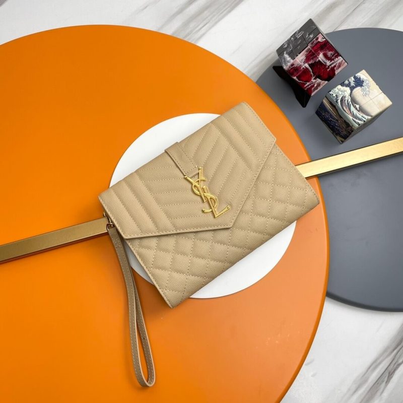 YSL CASSANDRE matelassé leather flap clutch - Image 2