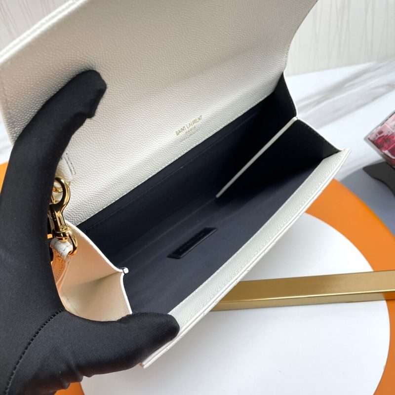 YSL CASSANDRE matelassé leather flap clutch - Image 8