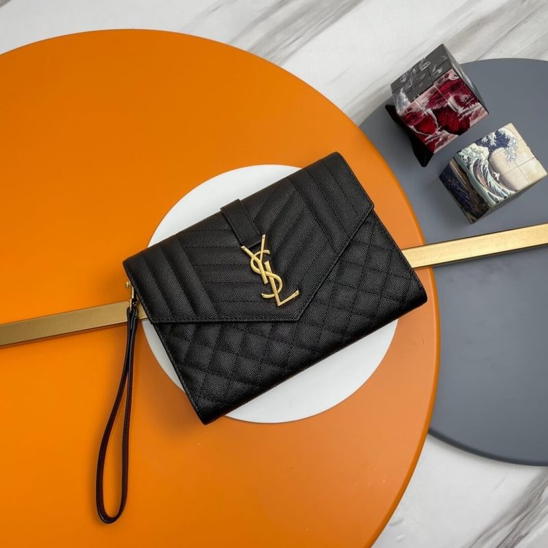 YSL CASSANDRE matelassé leather flap clutch - Image 2