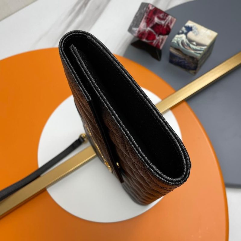 YSL CASSANDRE matelassé leather flap clutch - Image 3