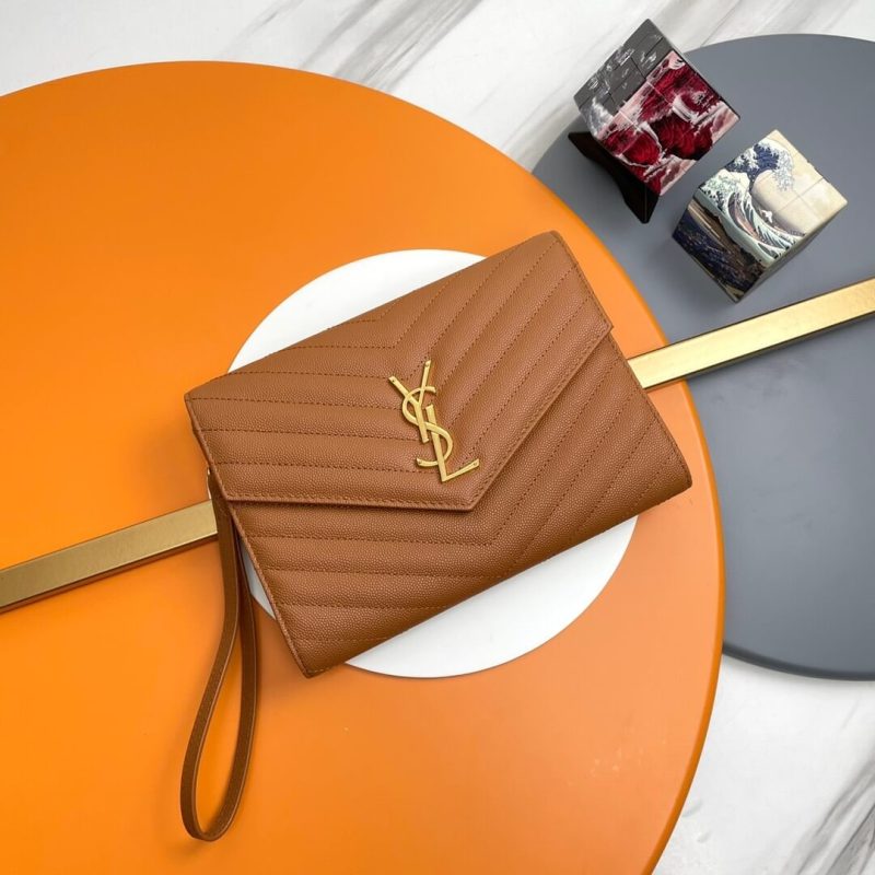 YSL CASSANDRE matelassé leather flap clutch - Image 2