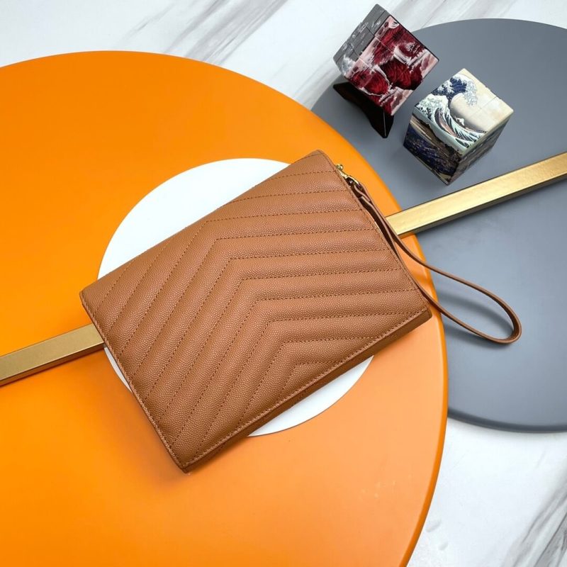 YSL CASSANDRE matelassé leather flap clutch - Image 4