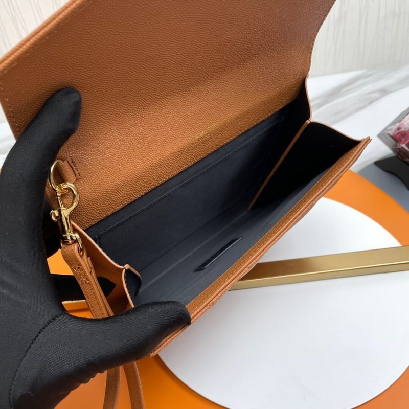 YSL CASSANDRE matelassé leather flap clutch - Image 8