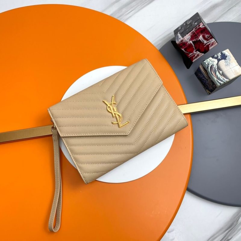 YSL CASSANDRE matelassé leather flap clutch - Image 2