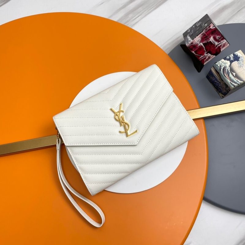 YSL CASSANDRE matelassé leather flap clutch - Image 2