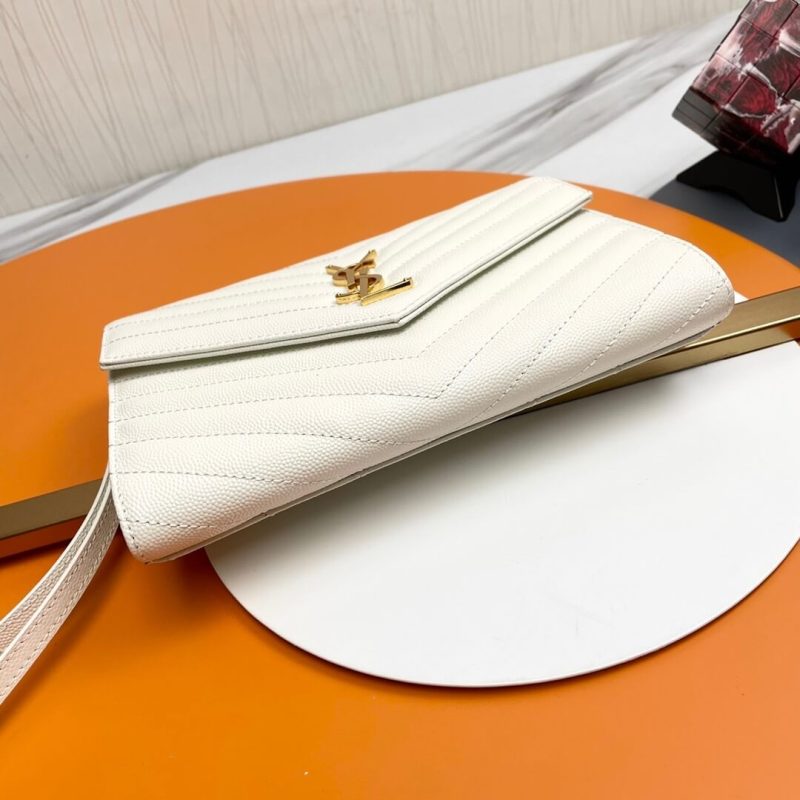 YSL CASSANDRE matelassé leather flap clutch - Image 6