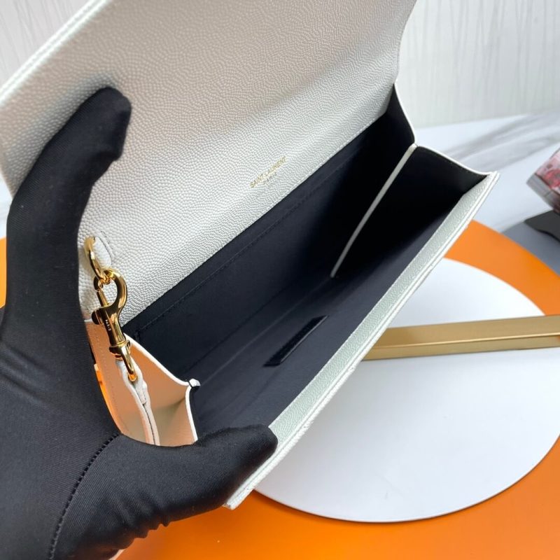 YSL CASSANDRE matelassé leather flap clutch - Image 8