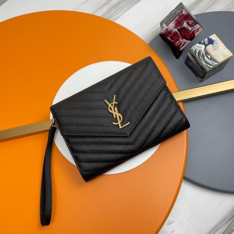 YSL CASSANDRE matelassé leather flap clutch - Image 2