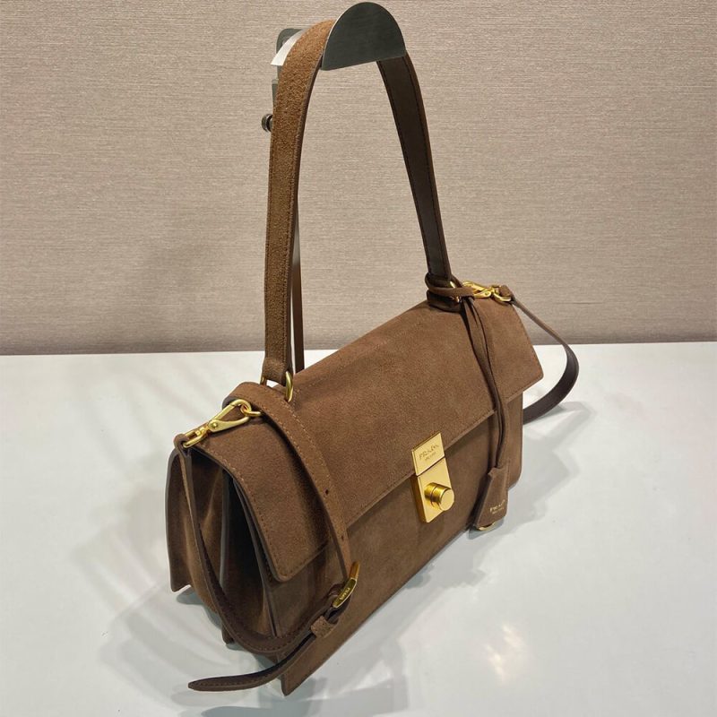 Prada Triangle logo leather tote - Image 3