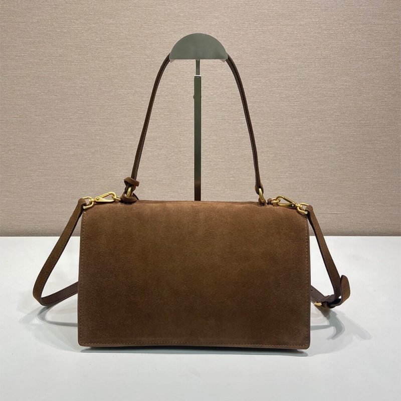 Prada Triangle logo leather tote - Image 4