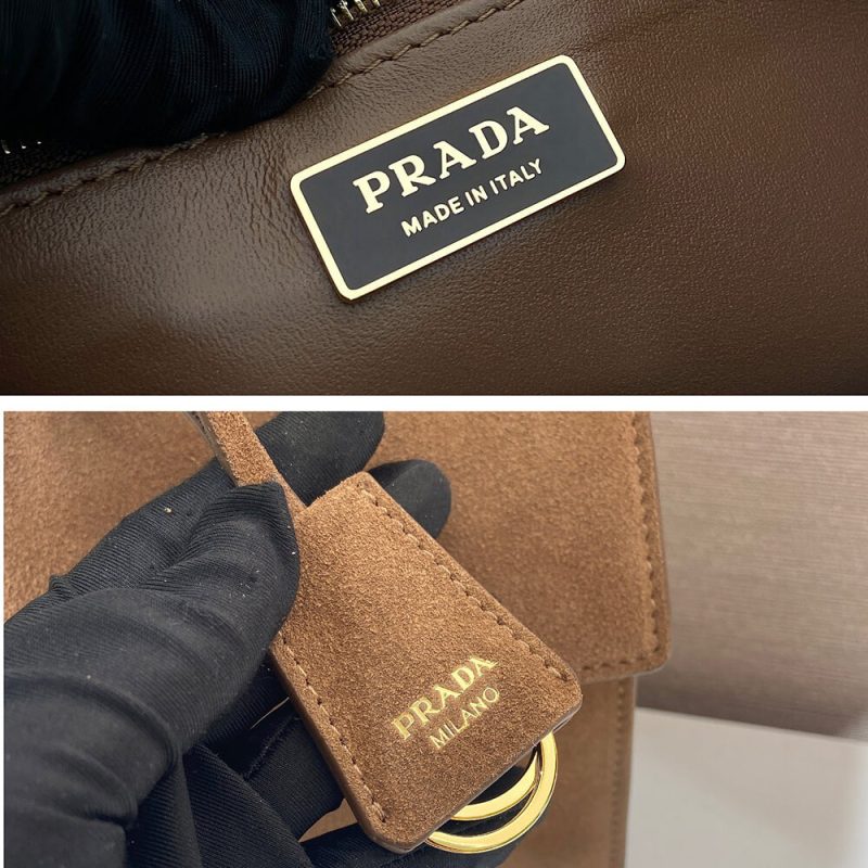 Prada Triangle logo leather tote - Image 7