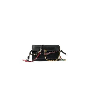 Prada Soft Sound large leather shoulder bag with charms(high-end grade)