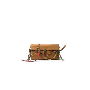 Prada Soft Sound large leather shoulder bag with charms(high-end grade)