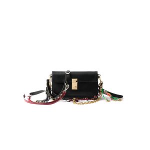 Prada Soft Sound small leather shoulder bag with charms(high-end grade)