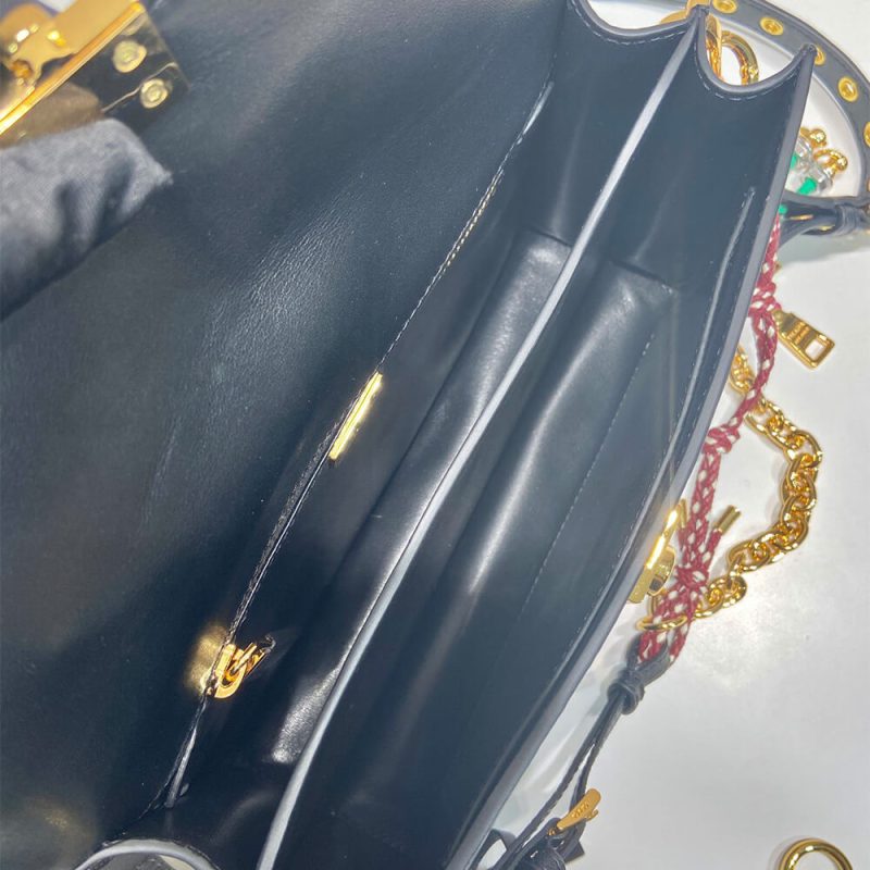 Prada Soft Sound small leather shoulder bag with charms(high-end grade) - Image 8