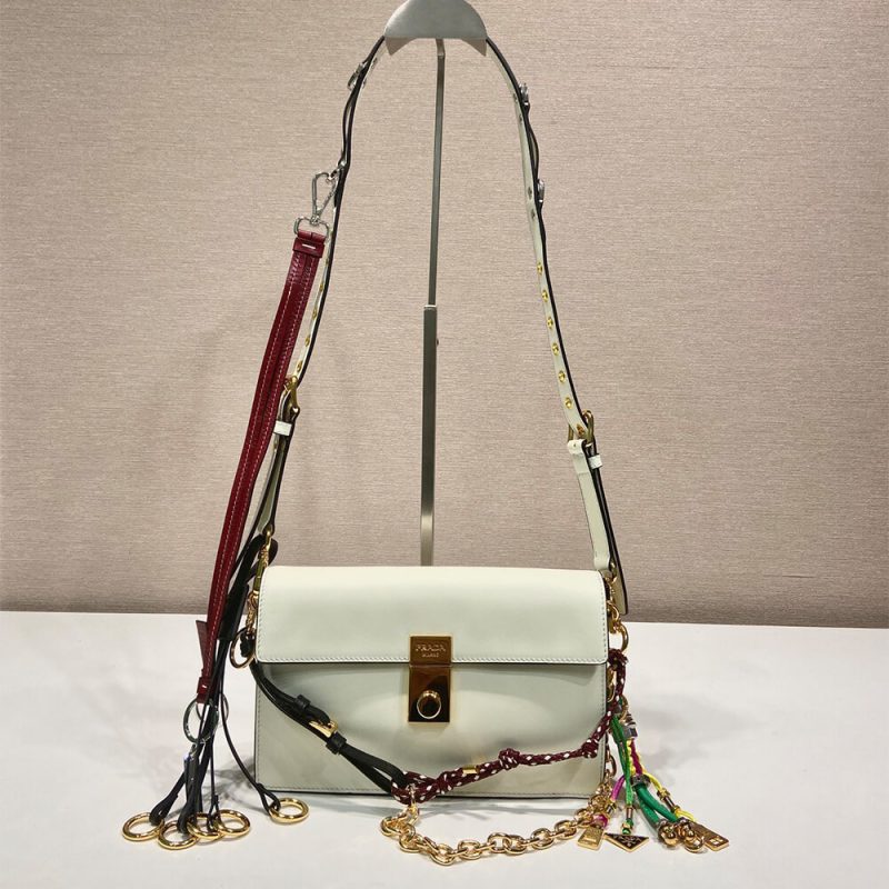 Prada Soft Sound small leather shoulder bag with charms(high-end grade) - Image 2