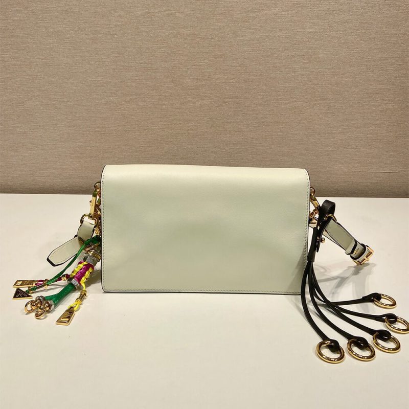 Prada Soft Sound small leather shoulder bag with charms(high-end grade) - Image 5