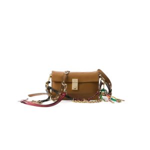 Prada Soft Sound small leather shoulder bag with charms(high-end grade)