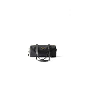 Prada Medium leather top-handle bag with padlock(high-end grade)