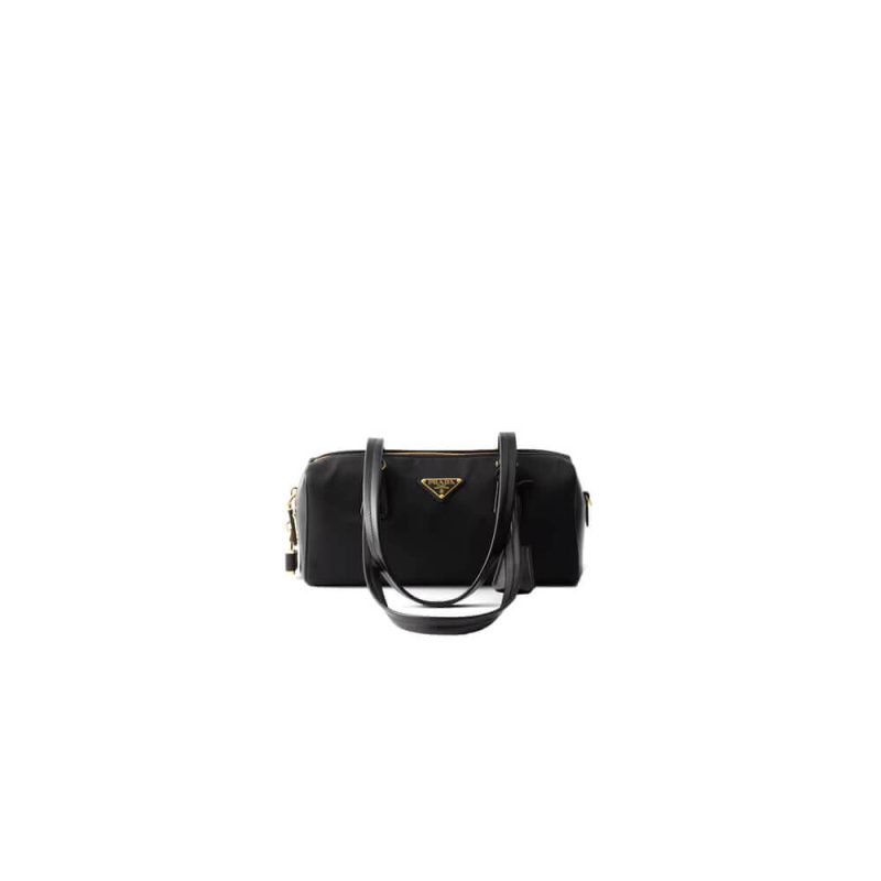 Prada Medium leather top-handle bag with padlock(high-end grade)