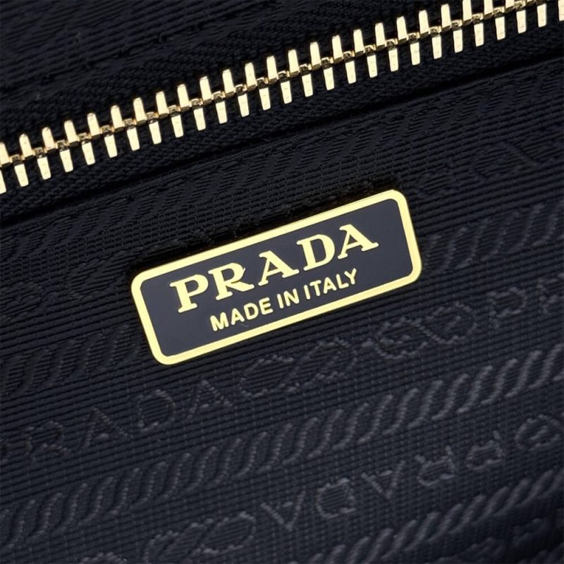 Prada Medium leather top-handle bag with padlock(high-end grade) - Image 7