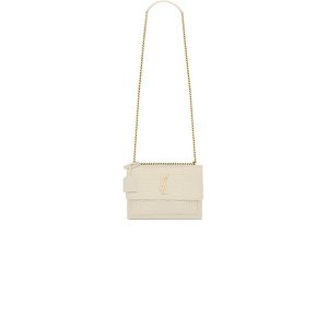 YSL Crocodile-embossed leather SUNSET Medium