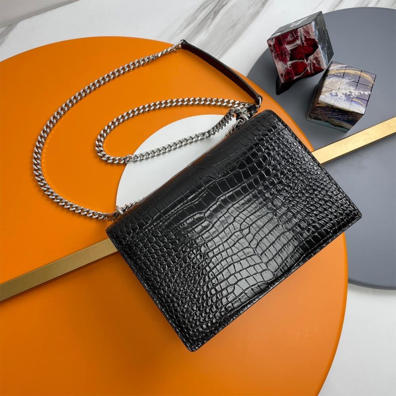 YSL Crocodile-embossed leather SUNSET Medium - Image 4